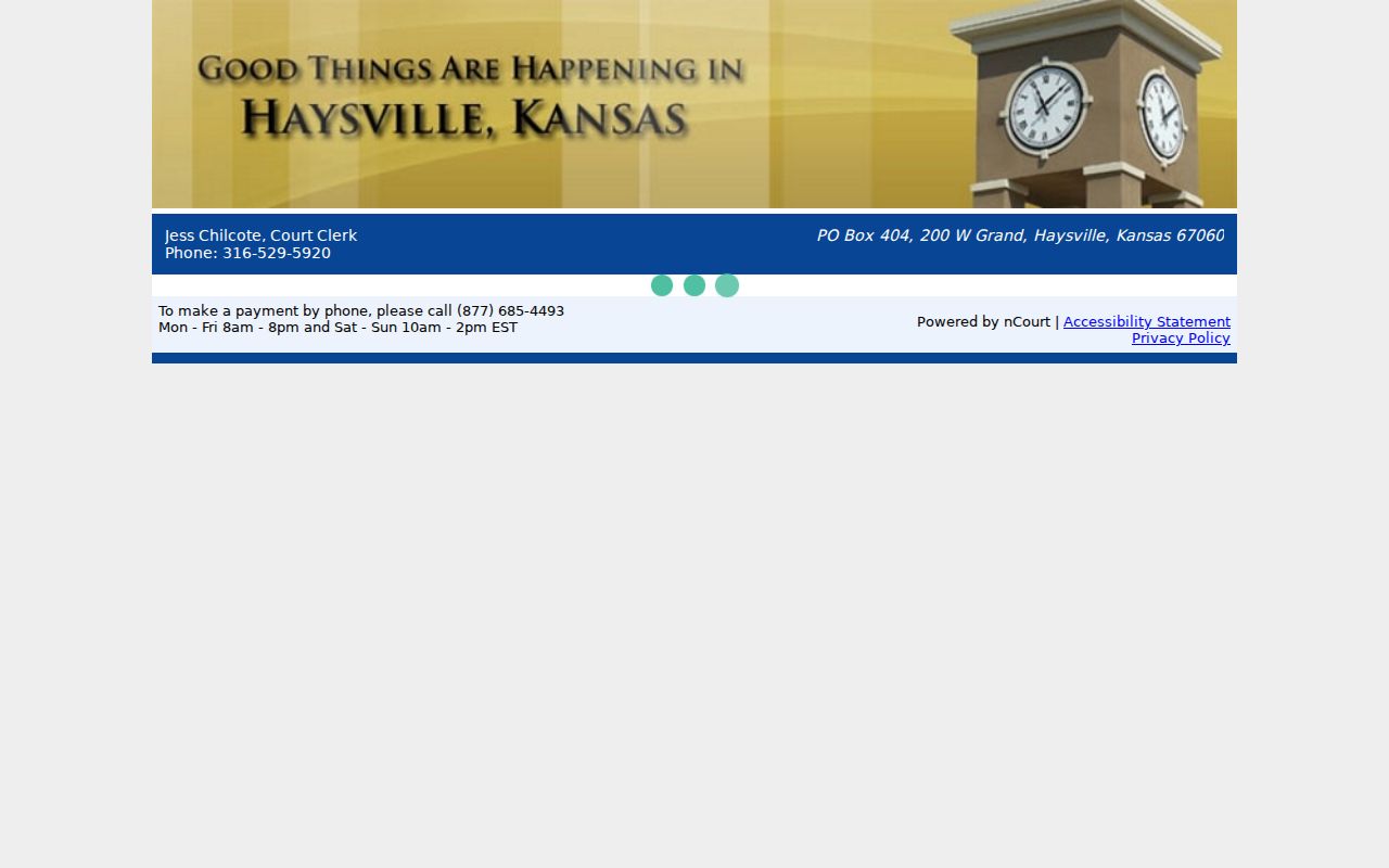 Haysville court records ticket portal